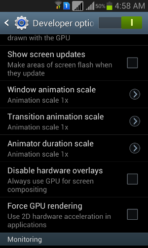 Samsung Galaxy Grand Developer Options Samsung Galaxy Grand Developer Options