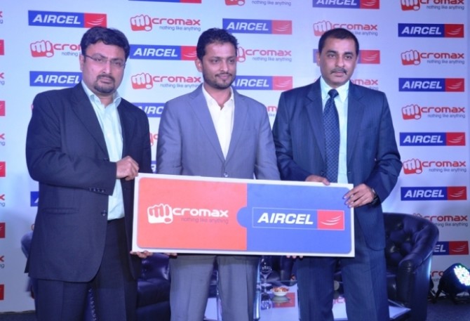 Aircel Micromax Partnership in India