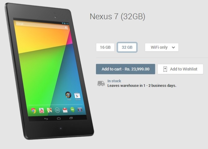 Google Nexus5 and Nexus 7 finally available to buy at Indian Play Store