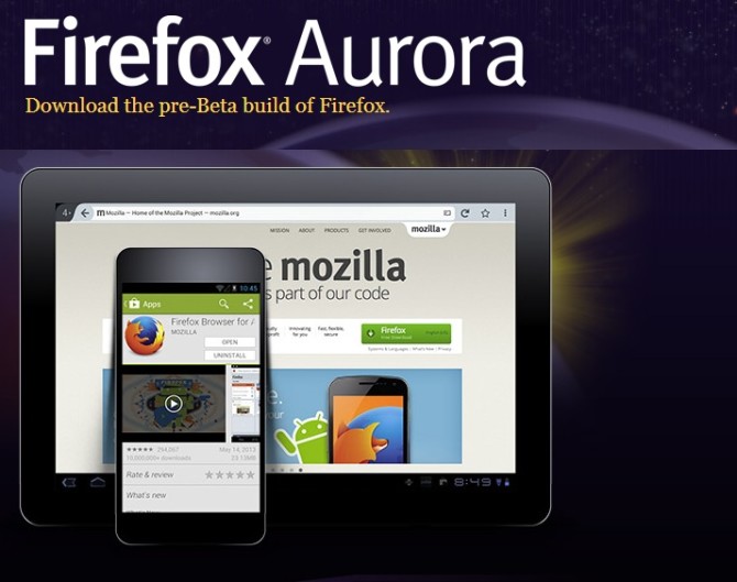 Mozilla Updates : More customize UI, Accounts with better sync features for Firefox Aurora