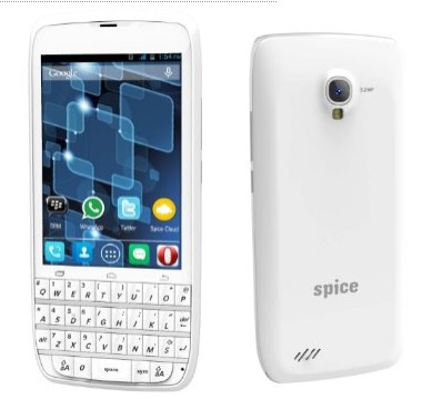Touch-and-Type QWERTY Android 4.2 smartphone Spice Steller 360 launched at INR 4,799