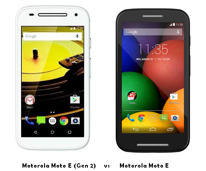 motorola moto e (gen 2) vs Motorola Moto E