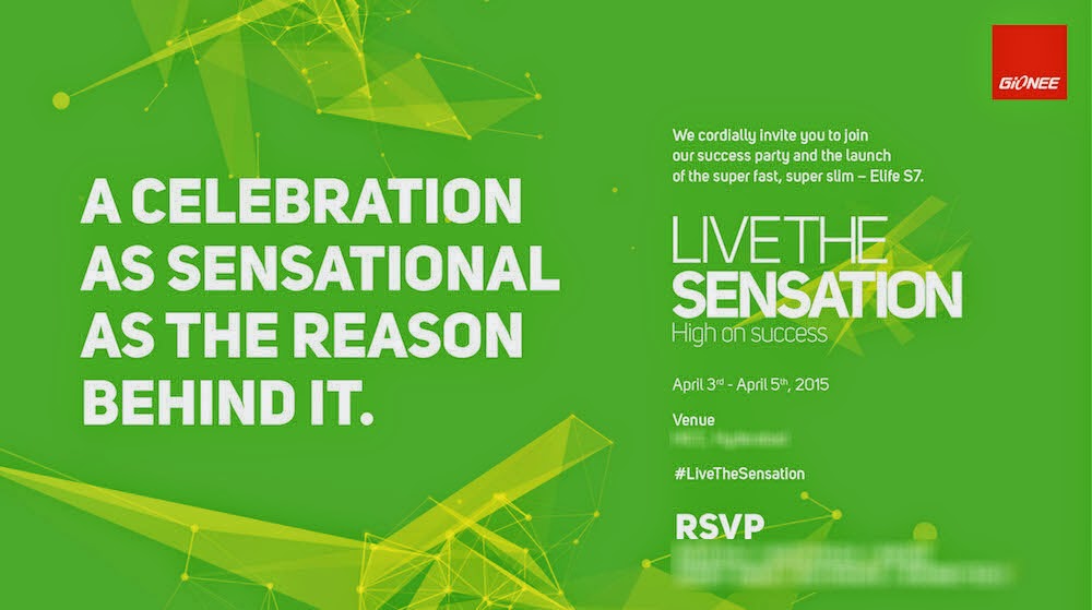 Gionee Elife S7 event