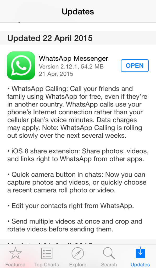 WhatsApp Voice Calling