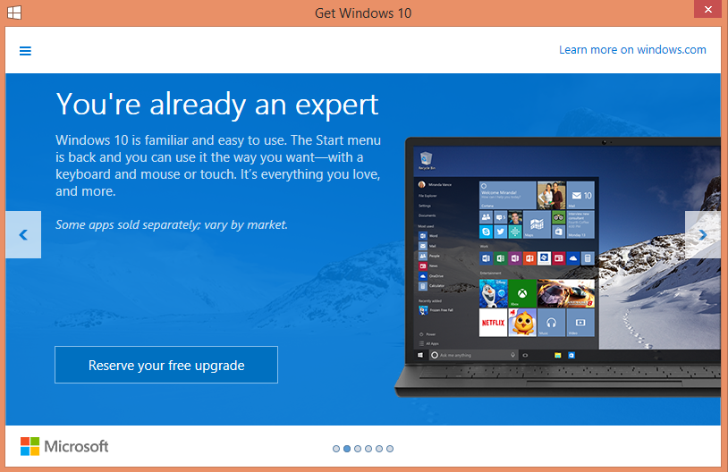 Free Upgrade To Windows 10