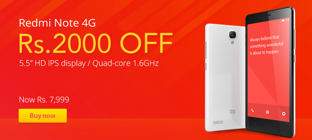 Xiaomi Redmi Note 4G India