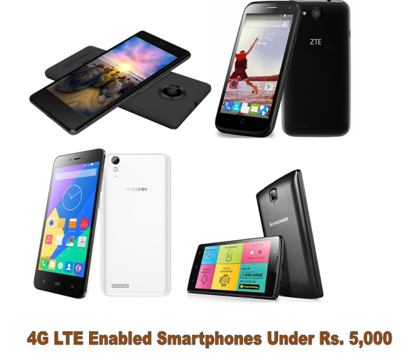 Cheapest 4g LTE enabled smartphones