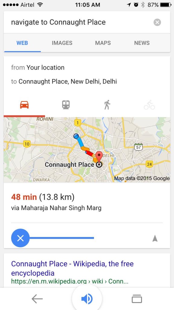 Use Google Maps With Voice Command On iPhone (5)