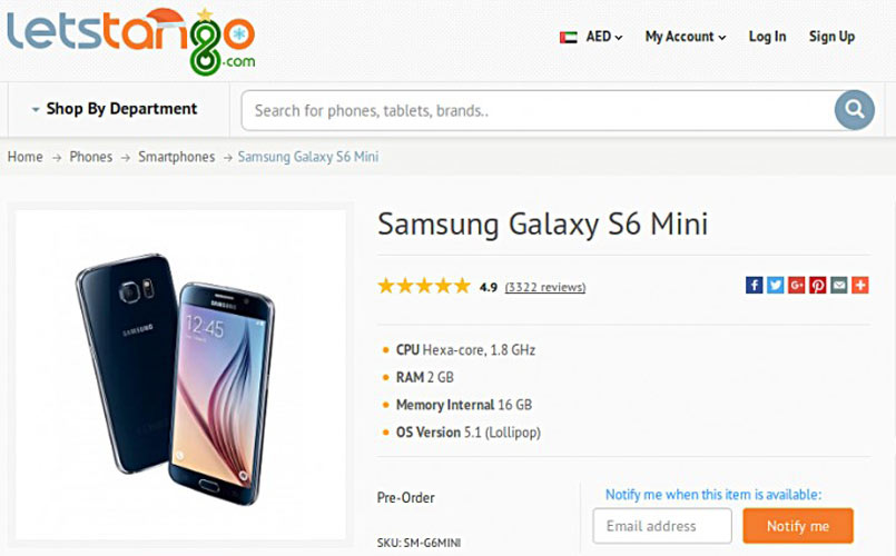 Samsung Galaxy S6 Mini -2