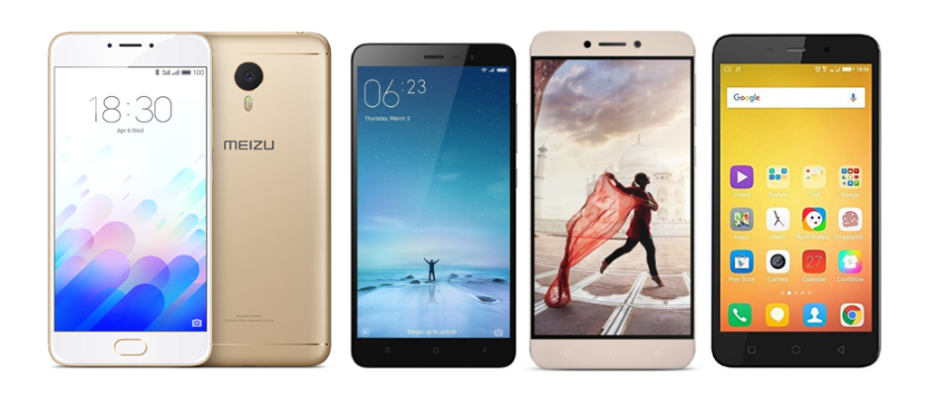 Meizu m3 Note vs Xiaomi Redmi Note 3 vs LeEco Le 1s vs Coolpad Note 3