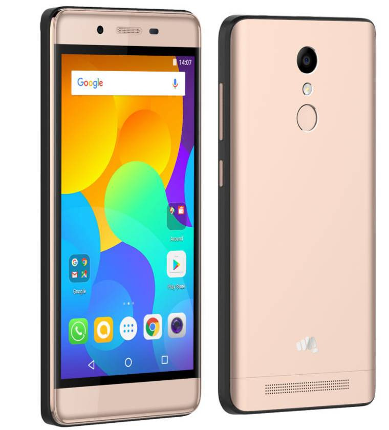 phones under 10000 - Micromax Evok Power front and back