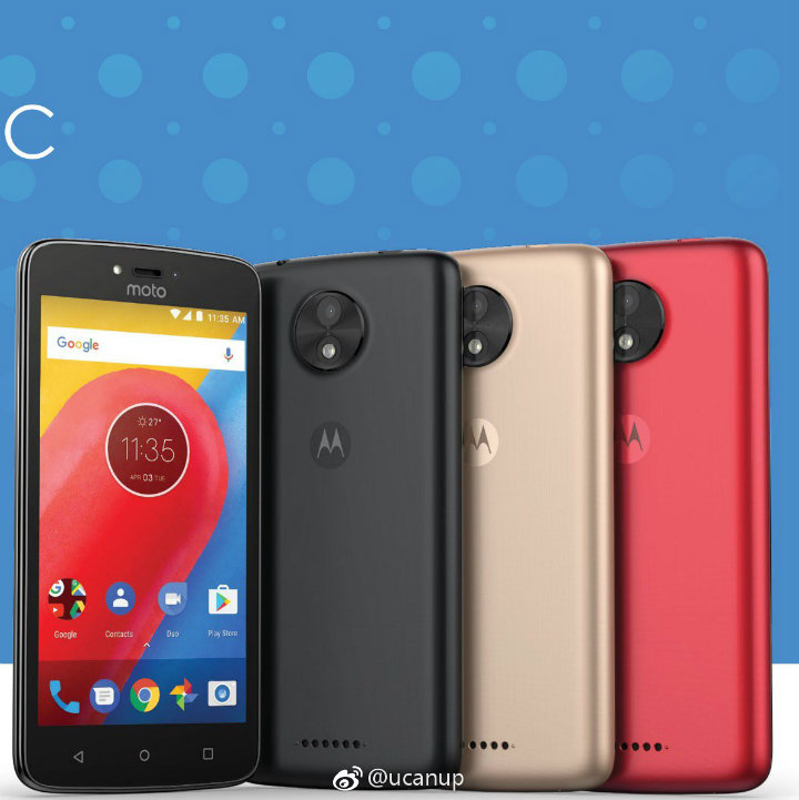 Motorola Moto C front and back