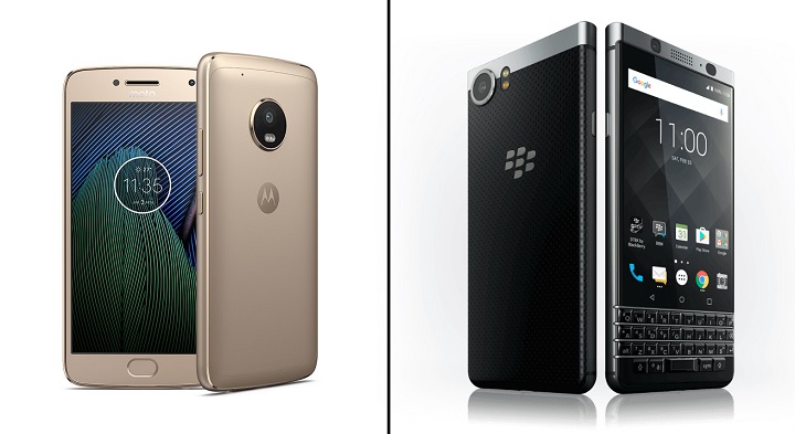 Moto G5 Plus vs BlackBerry KEYone