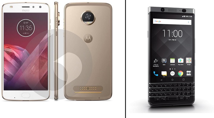 Moto Z2 Play vs BlackBerry KEYone