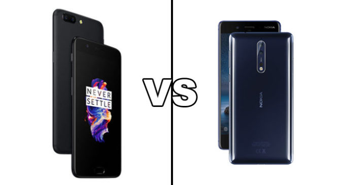 Nokia 8 Vs OnePlus 5