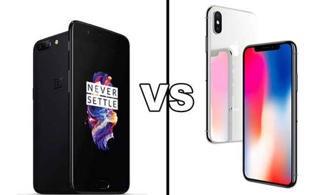 Apple iPhone X Vs OnePlus 5