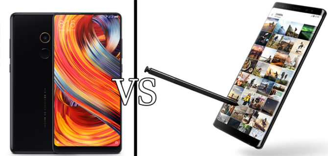 Samsung Galaxy Note 8 Vs Xiaomi Mi Mix 2