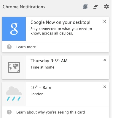 Как установить Google Now в Chrome для ПК