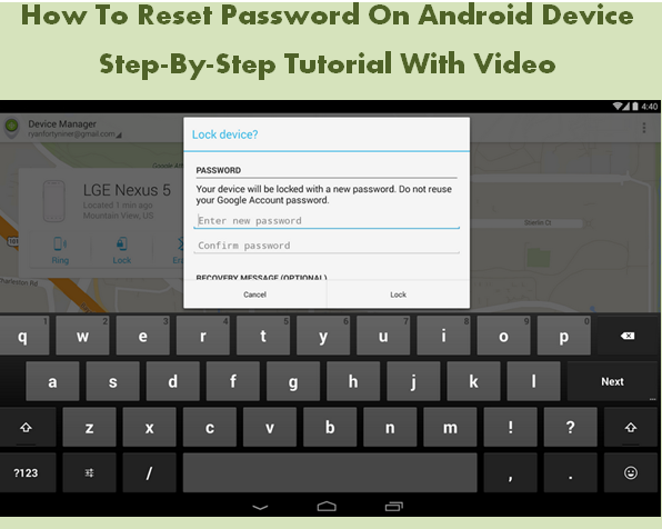 How To Reset Password On Android Device: Step-By-Step Tutorial With ...