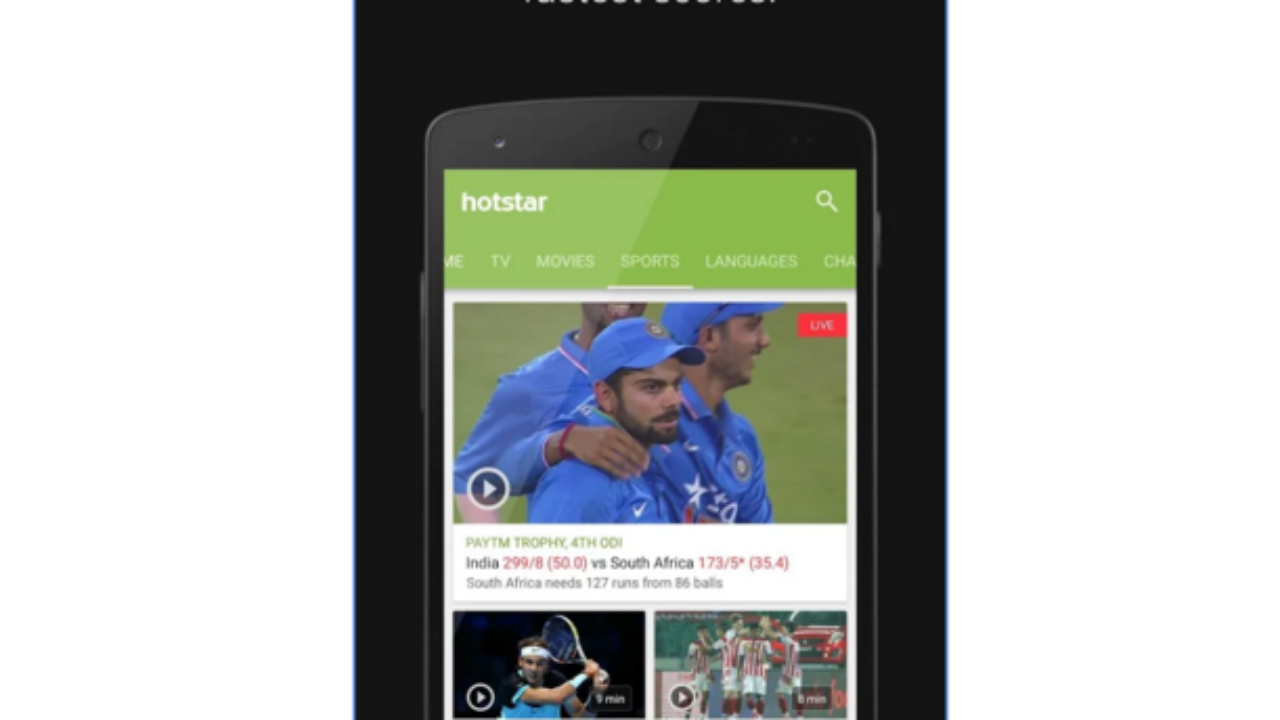 cricket live streaming on phone