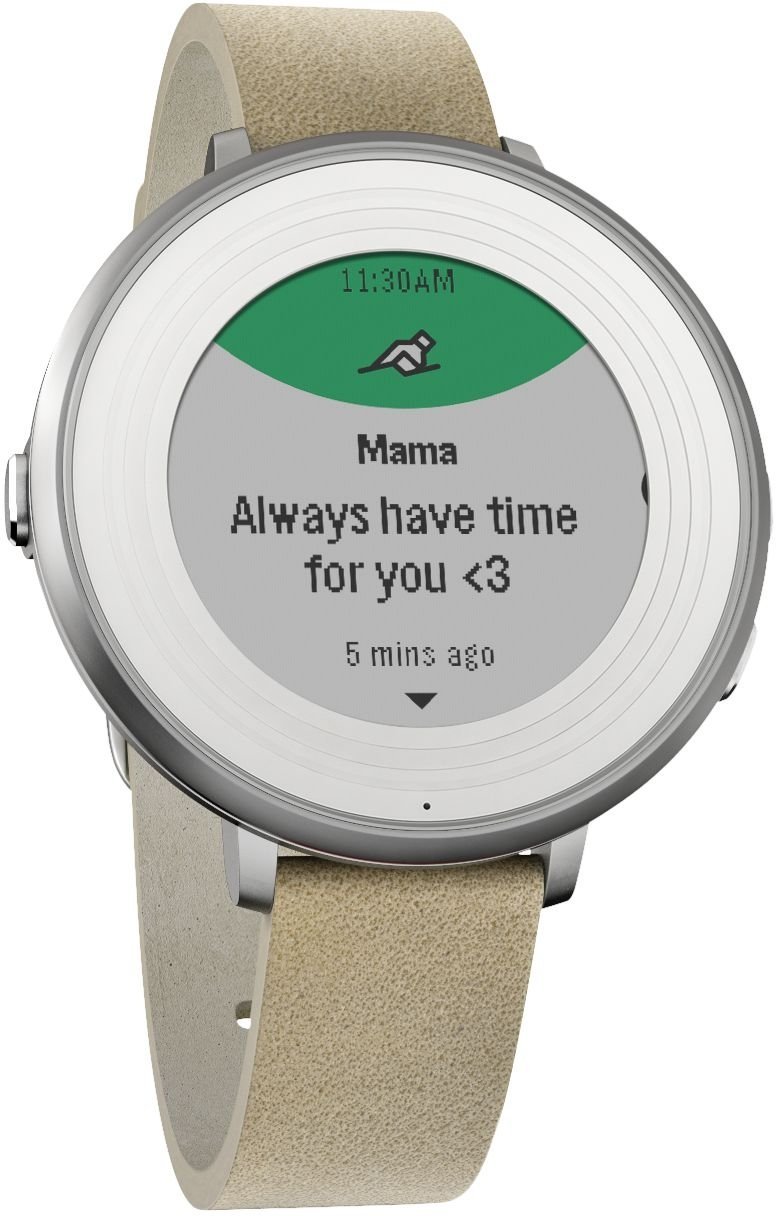 pebble time round steel