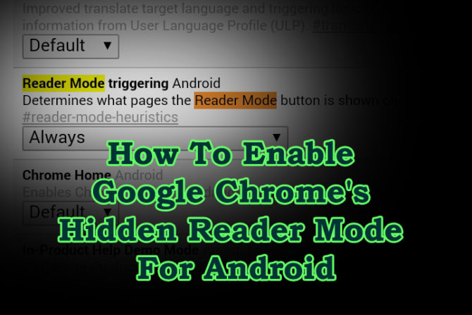 Как включить режим скрытого чтения в Google Chrome для Android