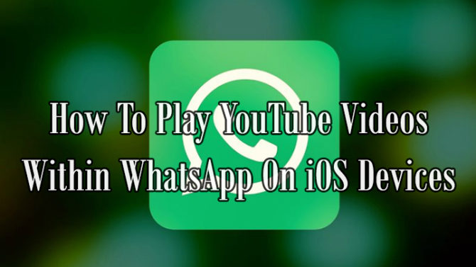 Как воспроизводить видео с YouTube в WhatsApp на устройствах iOS