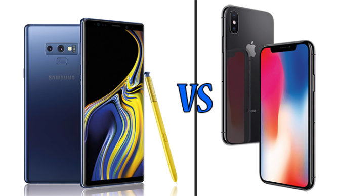 Samsung Galaxy Note 9 Vs iPhone X