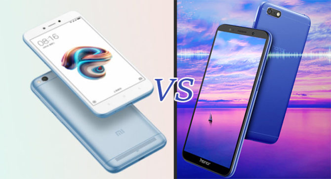 Xiaomi Redmi 5A Vs Honor 7S 