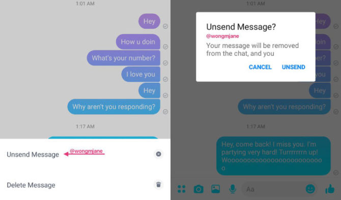 unsend facebook message unsend facebook message