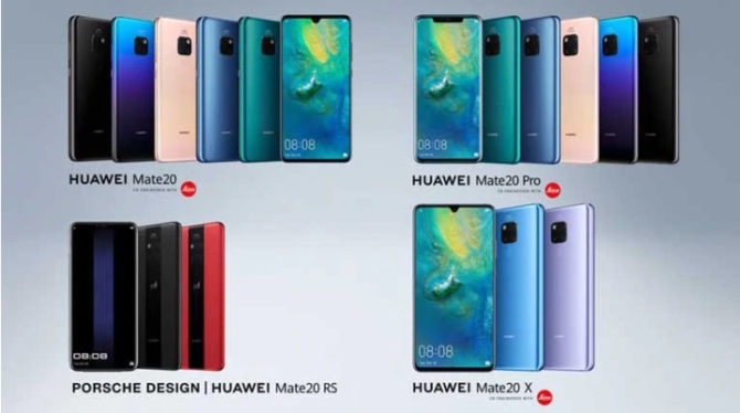 Huawei Mate 20, Huawei Mate 20 Pro, Huawei Mate 20 X