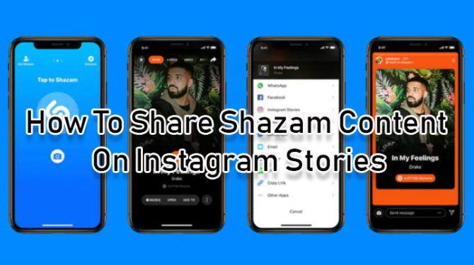 Как поделиться контентом Shazam в историях Instagram