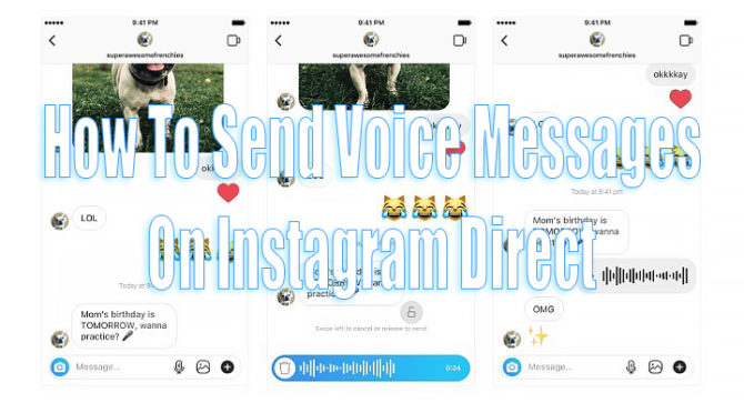 Как отправлять голосовые сообщения в Instagram Direct
