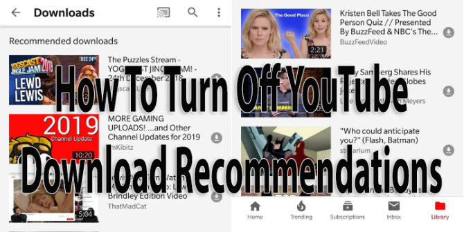 Как отключить рекомендации по загрузке видео с YouTube