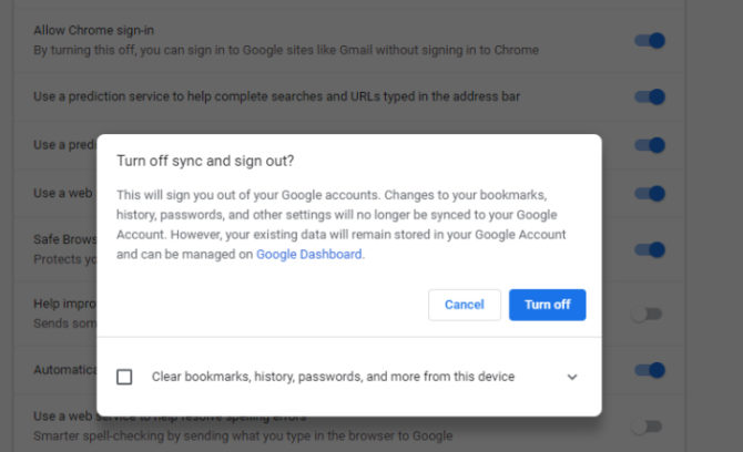 turn off google chrome login turn off google chrome login