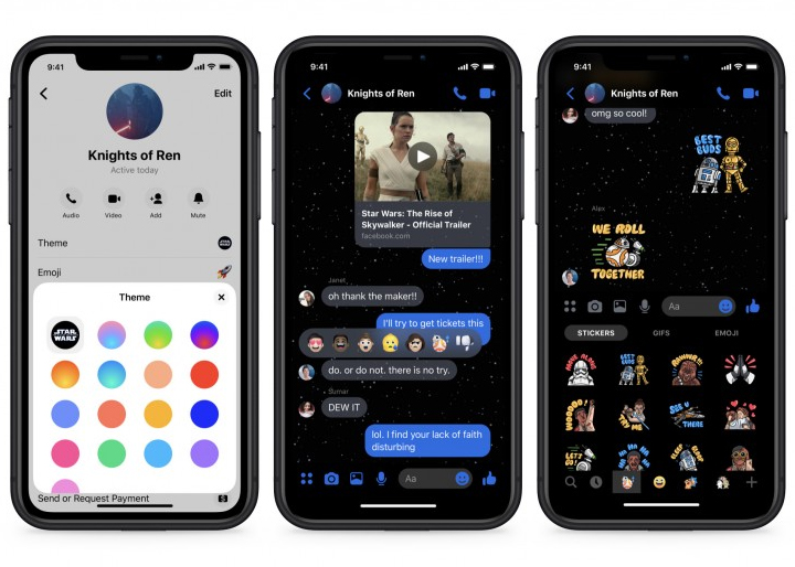 How To Get Star Wars dark Theme On Facebook Messenger