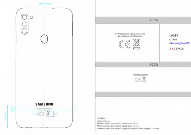 samsung galaxy a11 dimensions