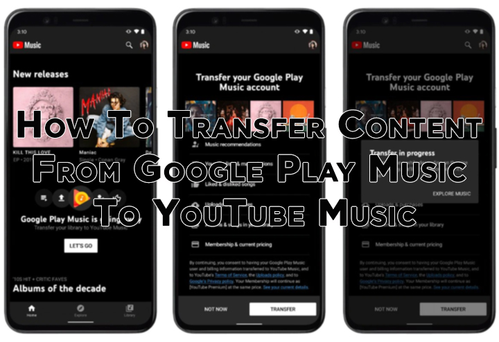 Как перенести контент из Google Play Music в YouTube Music