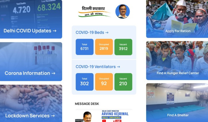 Как использовать приложение Delhi Corona для проверки свободных больничных коек