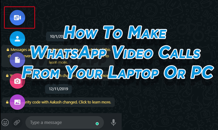 whatsapp video calling for laptop free download