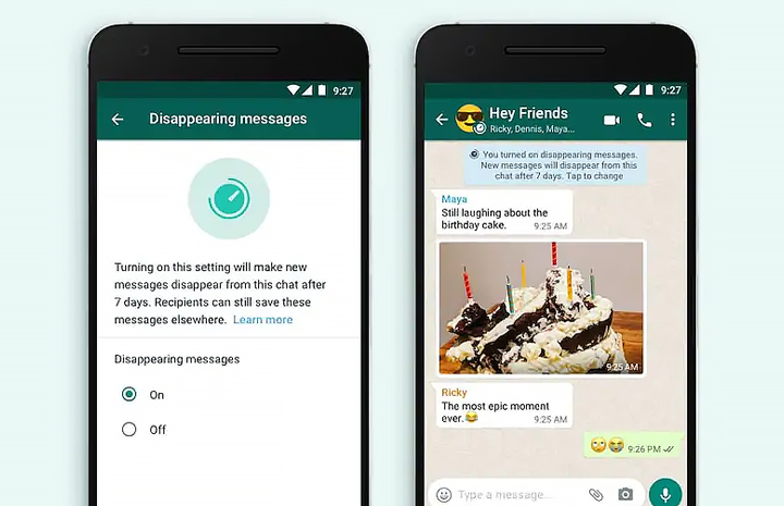Как включить функцию исчезающих сообщений в WhatsApp