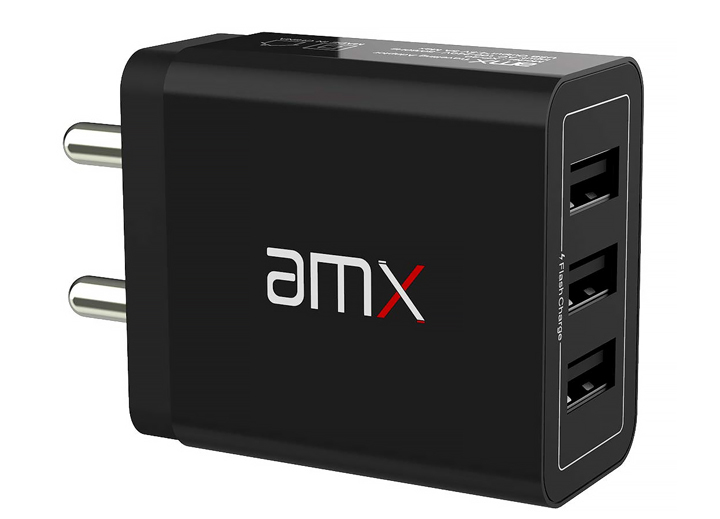 AMX XP35 3-Port Fast Mobile Charger (17W/3.4A) with Flash Charging Tech