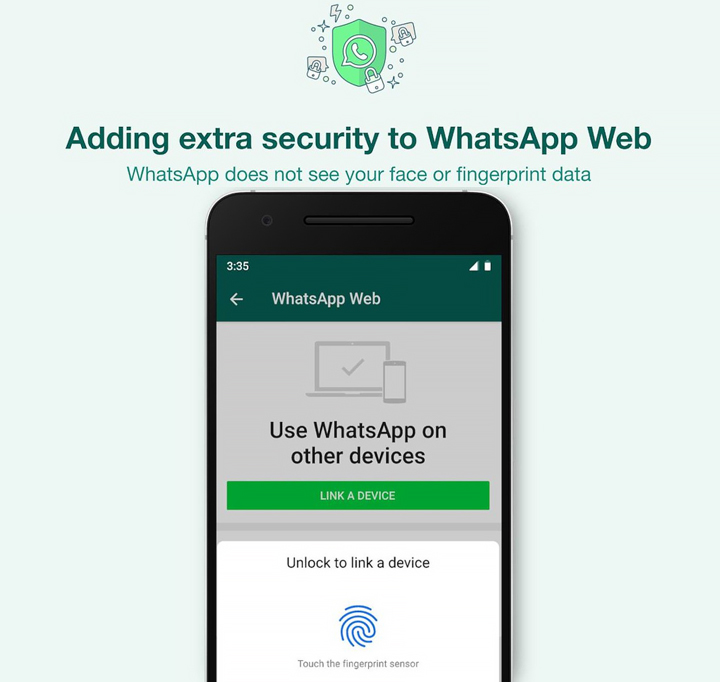 Как включить биометрическую аутентификацию для WhatsApp Web с устройств Android